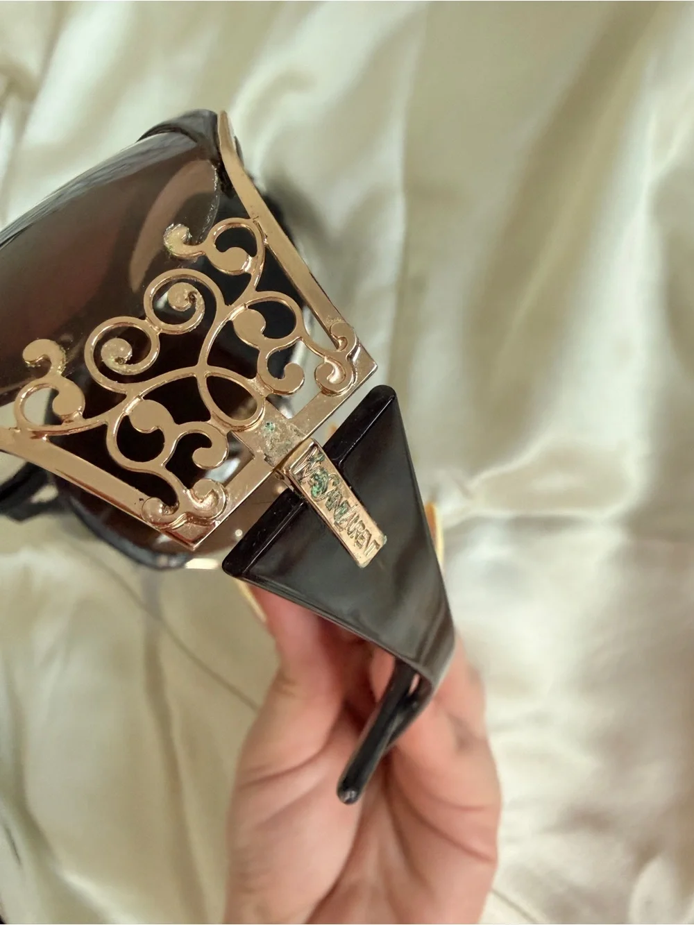 Vintage Yves Saint Laurent Brown Tortoiseshell Cat-Eye Sunglasses